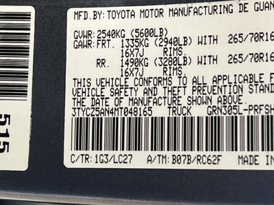 2021 Toyota Tacoma TRD Off-Road V6