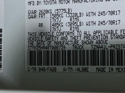 2024 Toyota Tacoma SR