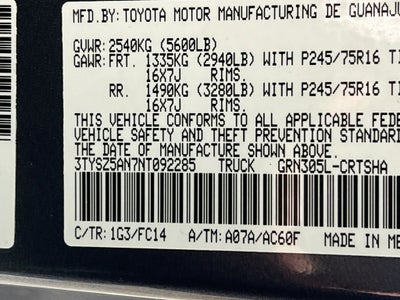 2022 Toyota Tacoma SR5 V6