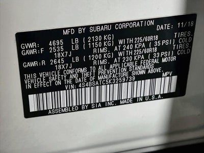 2019 Subaru Outback 2.5i Touring