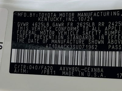 2025 Toyota Camry LE