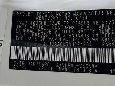 2025 Toyota Camry LE