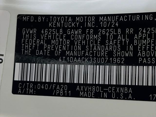 2025 Toyota Camry LE