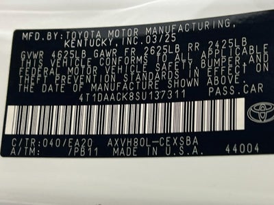 2025 Toyota Camry SE