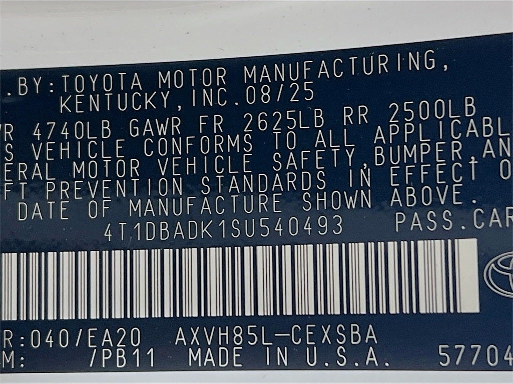 2025 Toyota Camry SE