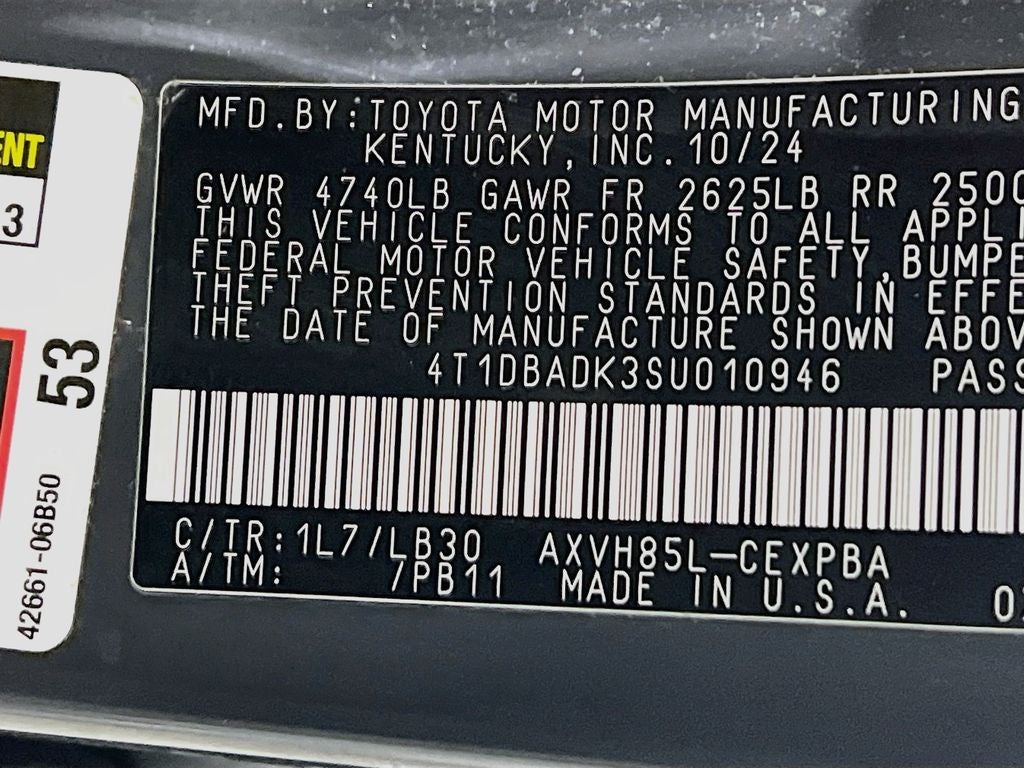 2025 Toyota Camry XSE