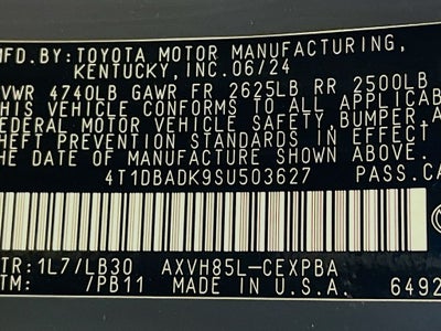 2025 Toyota Camry XSE