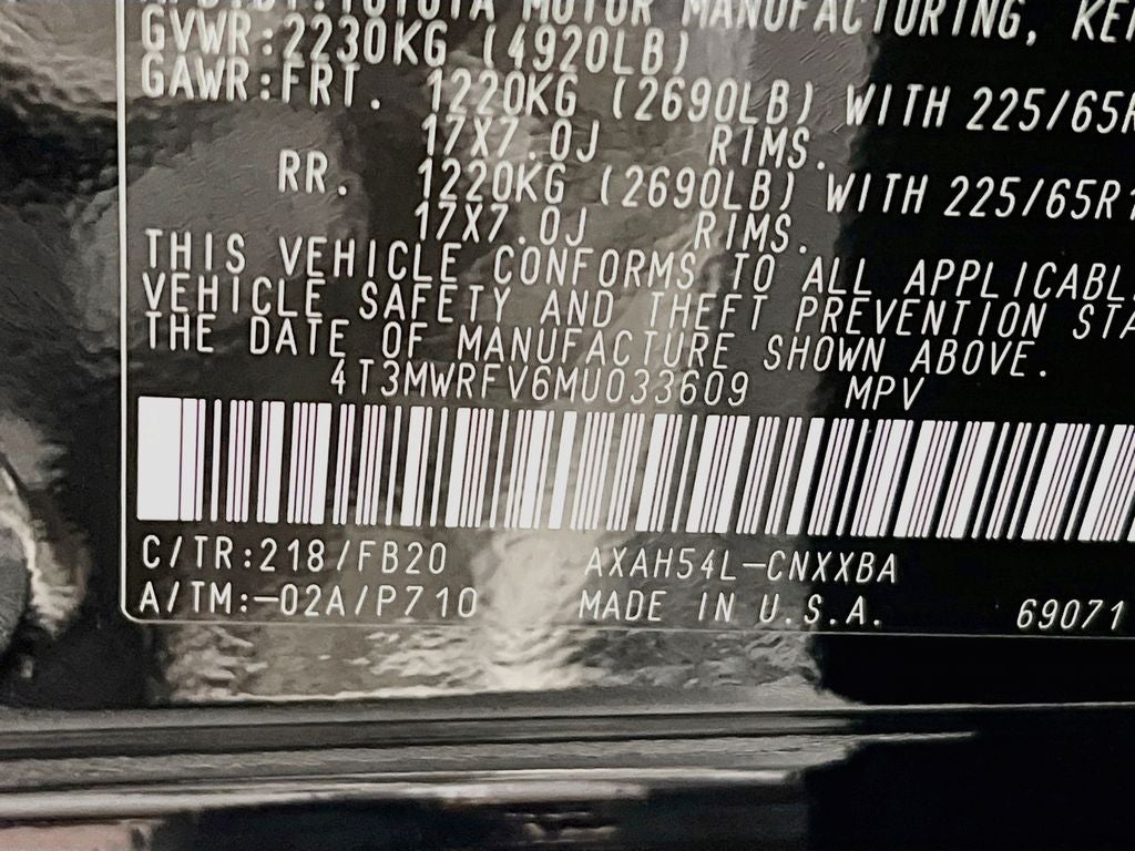 2021 Toyota RAV4 Hybrid LE
