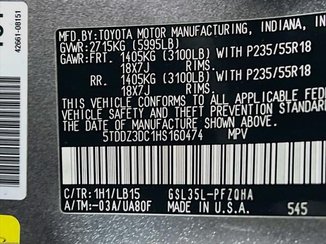 2017 Toyota Sienna Limited 7 Passenger