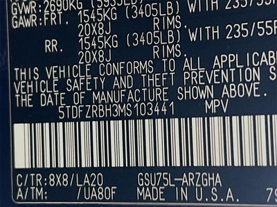 2021 Toyota Highlander Platinum