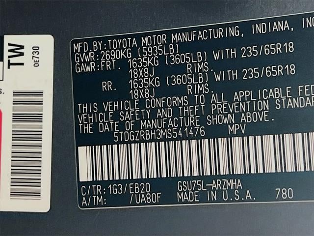 2021 Toyota Highlander XLE