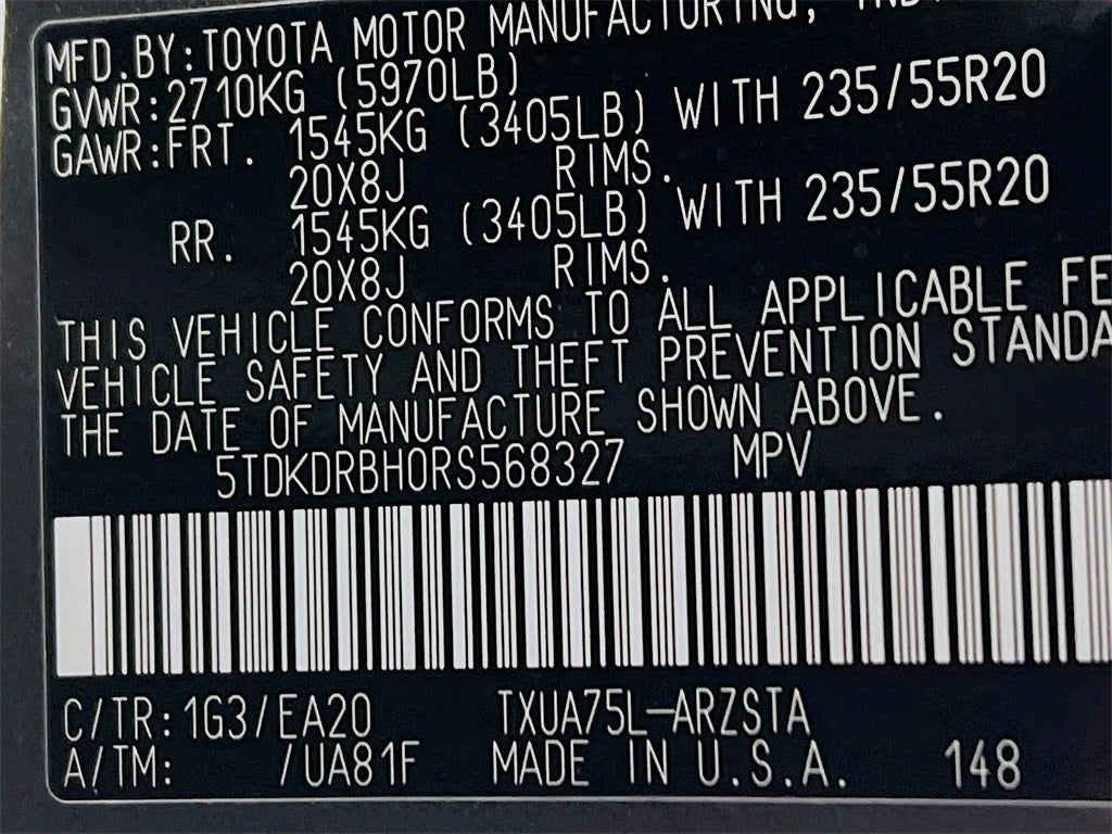 2024 Toyota Highlander XSE