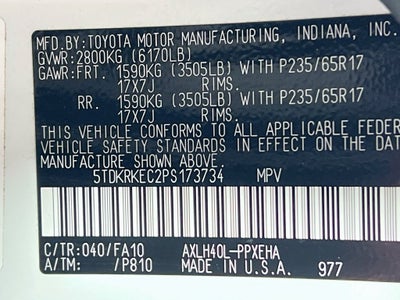 2023 Toyota Sienna LE 8 Passenger
