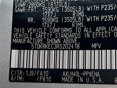 2024 Toyota Sienna LE 8 Passenger