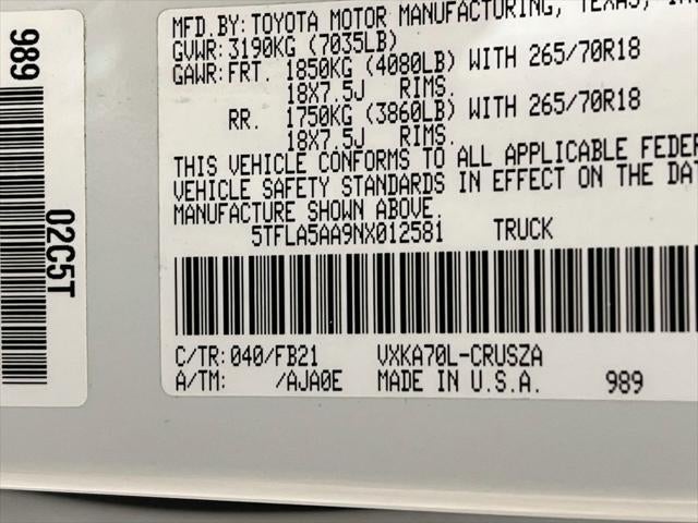2022 Toyota Tundra SR5