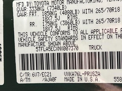 2022 Toyota Tundra SR5
