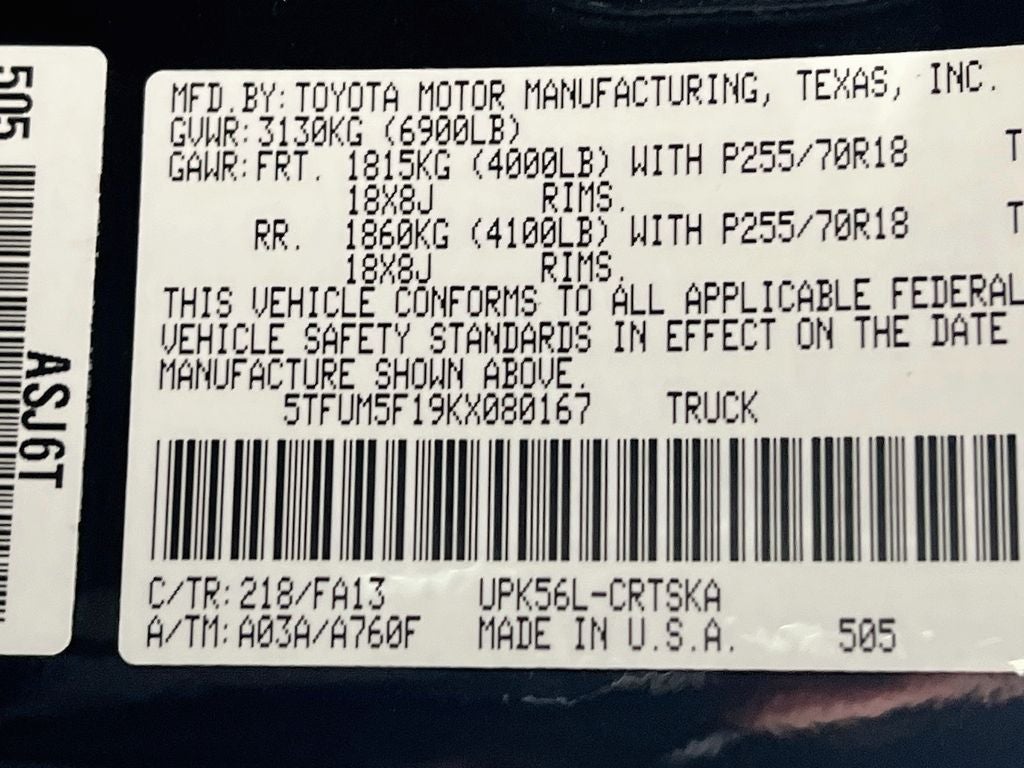 2019 Toyota Tundra SR