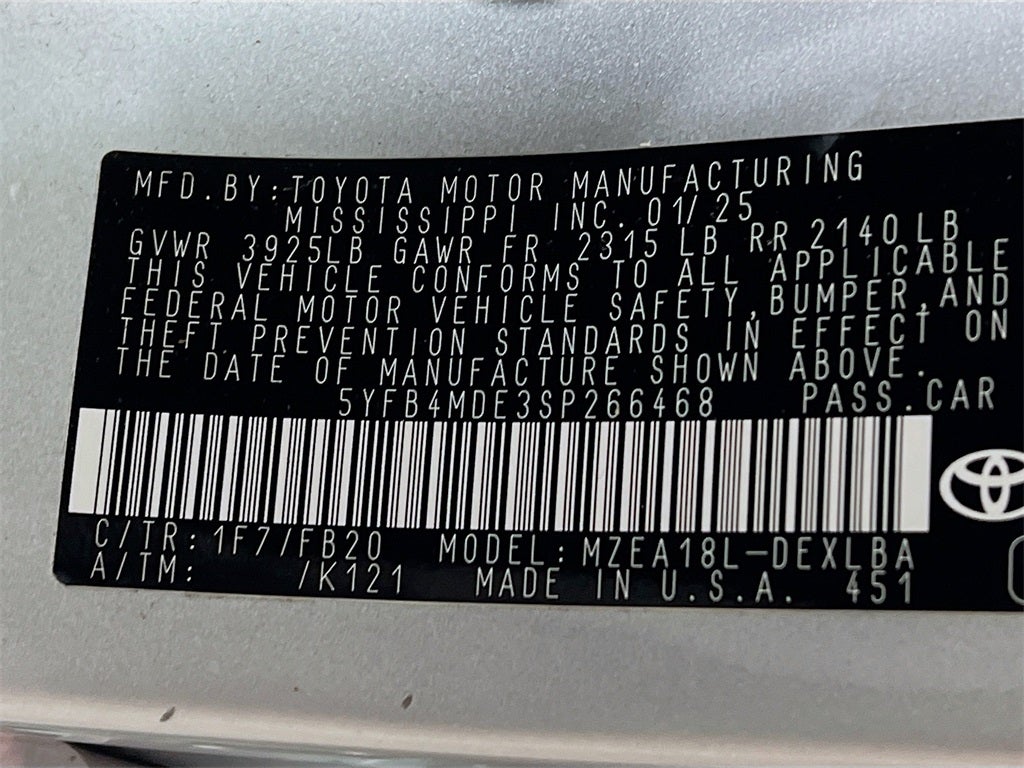 2025 Toyota Corolla LE