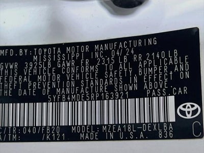 2024 Toyota Corolla LE