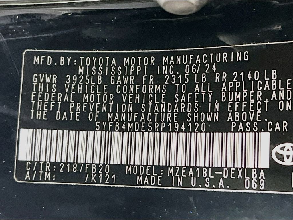 2024 Toyota Corolla LE