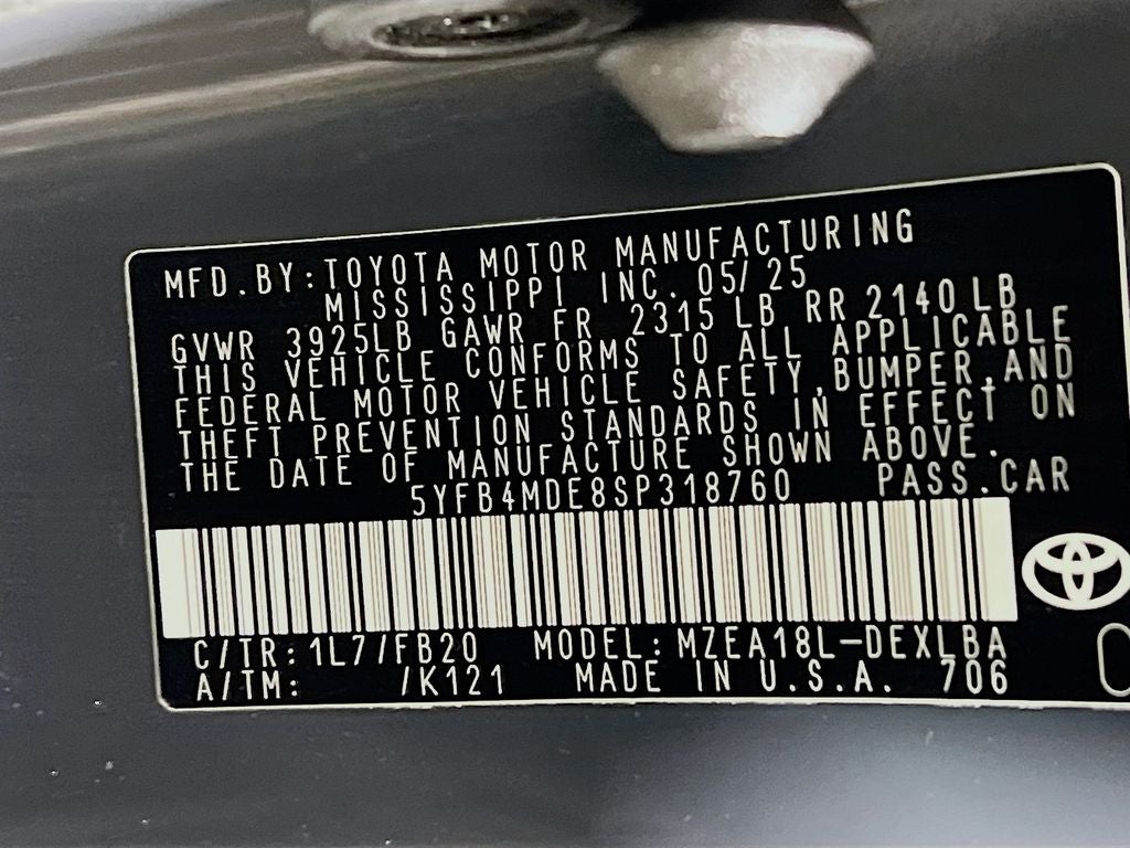 2025 Toyota Corolla LE