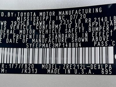 2021 Toyota Corolla LE