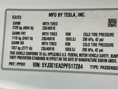 2023 Tesla Model 3 Base