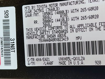 2024 Toyota Sequoia Limited