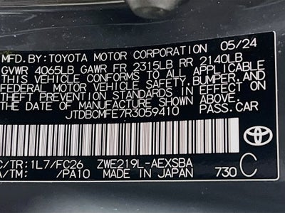 2024 Toyota Corolla Hybrid SE