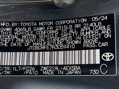 2024 Toyota Corolla Hybrid SE