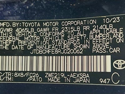 2024 Toyota Corolla Hybrid SE