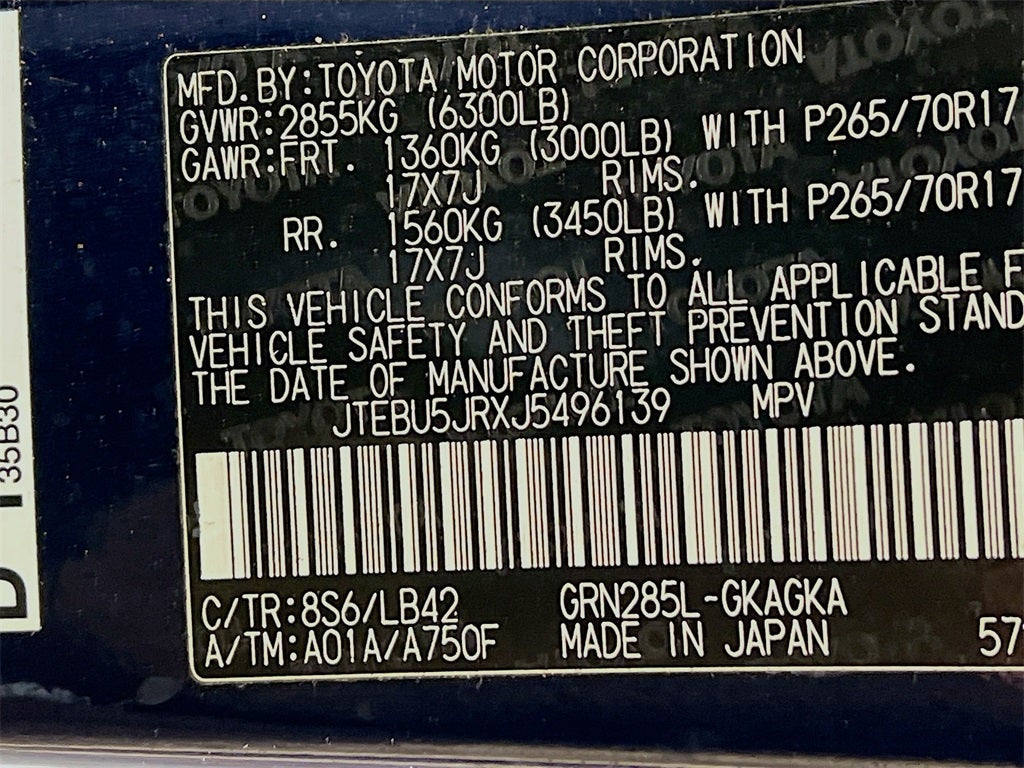 2018 Toyota 4Runner SR5 Premium