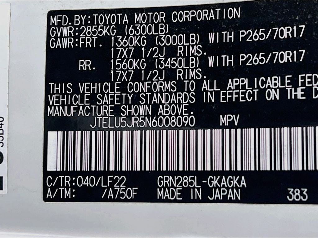 2022 Toyota 4Runner TRD Pro