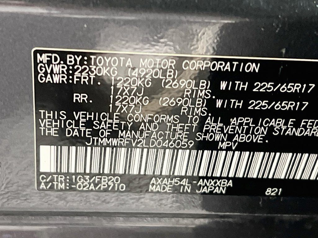 2020 Toyota RAV4 Hybrid LE