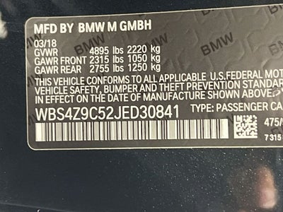 2018 BMW M4 Base